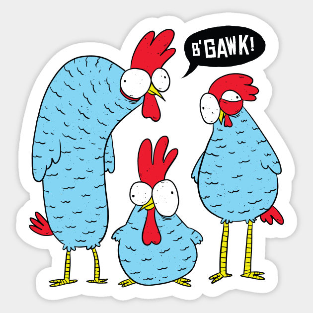 Crazy Chickens Sticker by 2P-Design